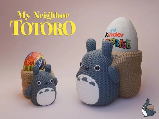 Totoro - Egg amp Candy Holder – Printable
