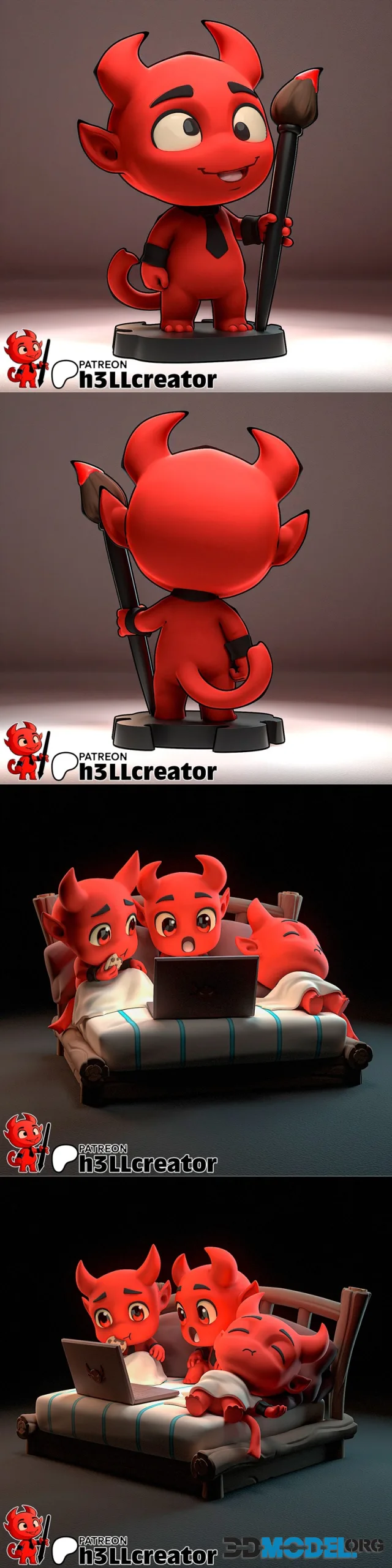 h3LL creator - Mascot and Diorama – Printable