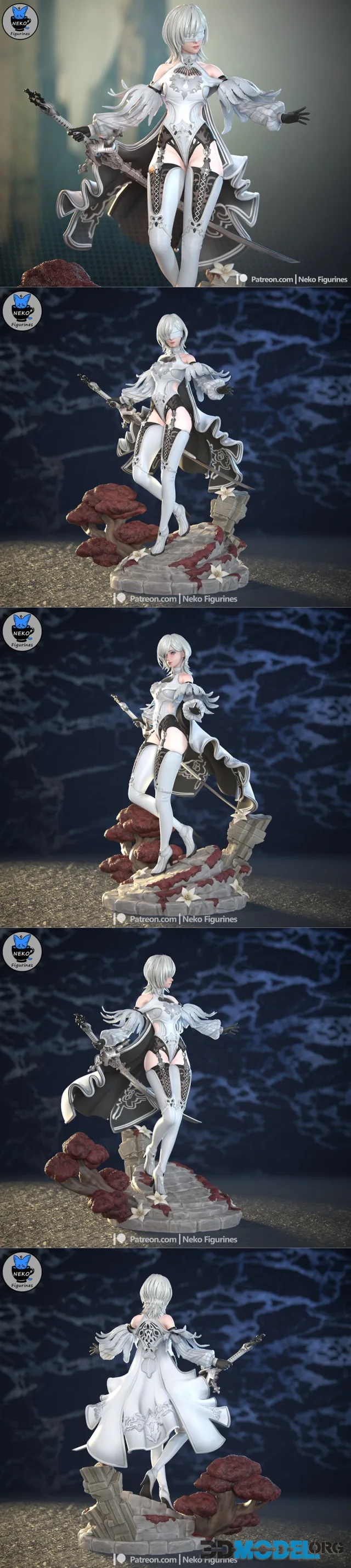 Neko Figurines - 10H Nier – Printable