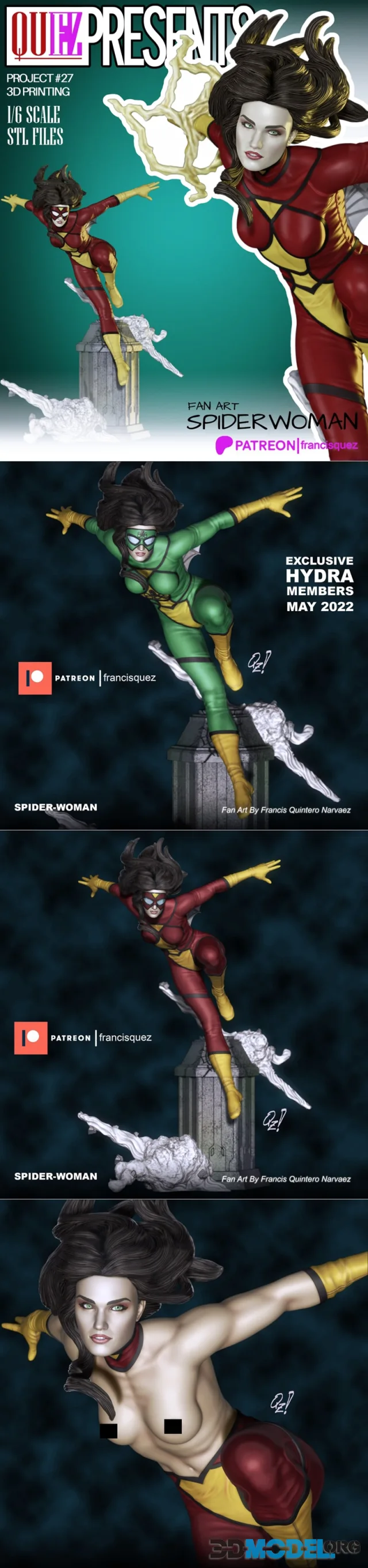 Francis Quez - Spider woman - Exclusive – Printable