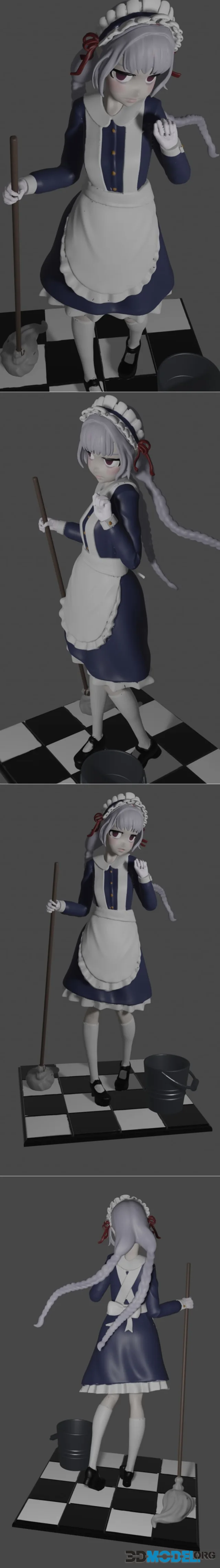 Shy Maid – Printable