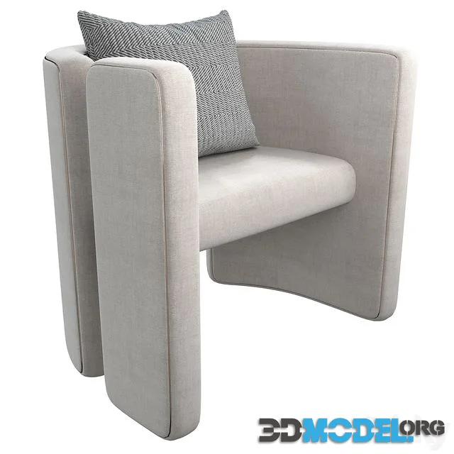 Armchair Con S34 white
