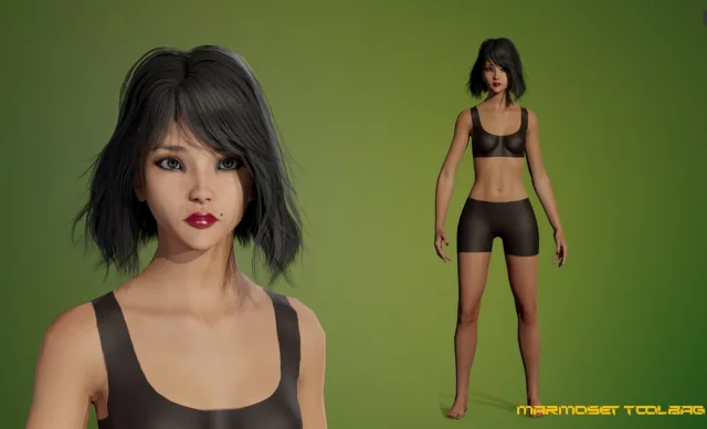 ASIAN GIRL BASE MESH