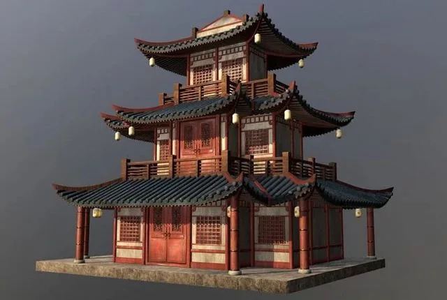 Asian Japanese and Chinese Realistic Building (PBR)