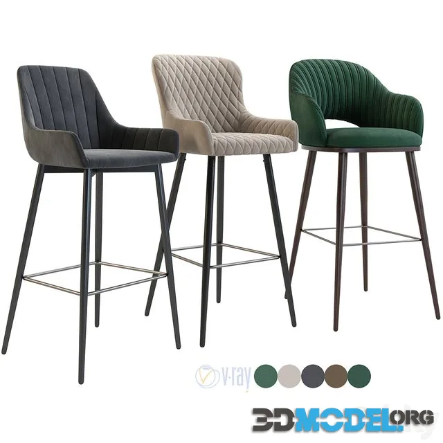 Bar chair, semi-bar Hamburg, Mint, Dylan