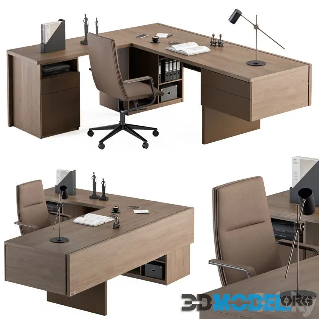 Boss Desk Wood and MDF - Office Furniture 243