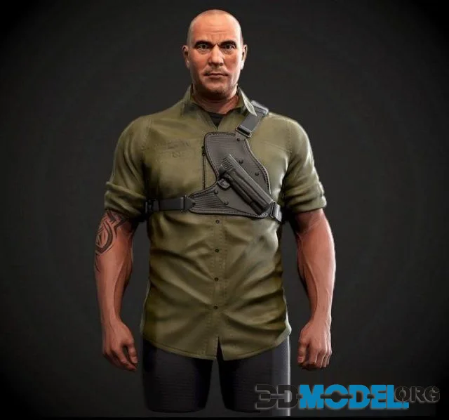 Brutal Man Character (PBR)