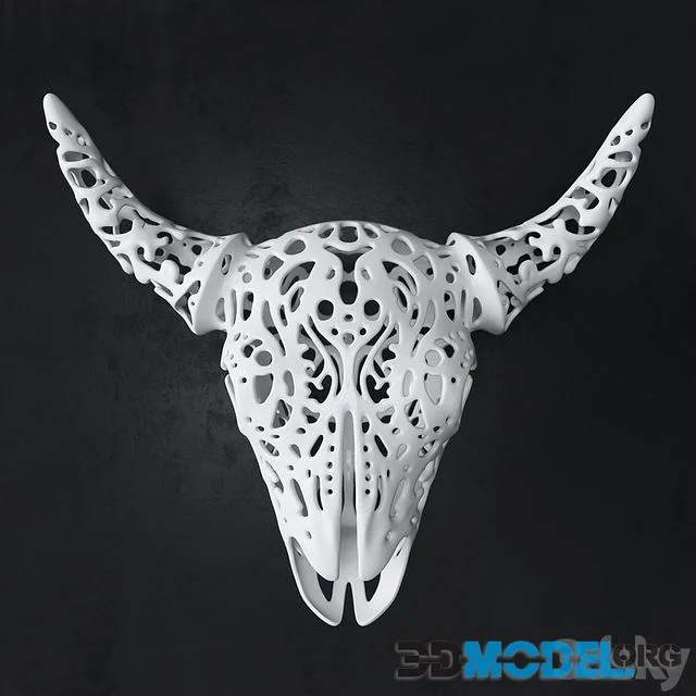 Buffalo_3D_Skull_Tallado