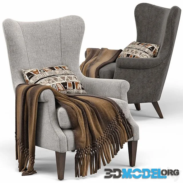 Champlain Wingback Upholstered Armchair
