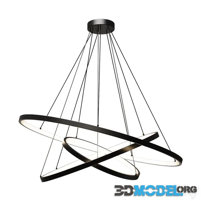 Chandelier rings BLUE TIME lamp