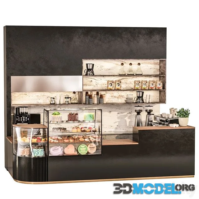 Coffee house with desserts