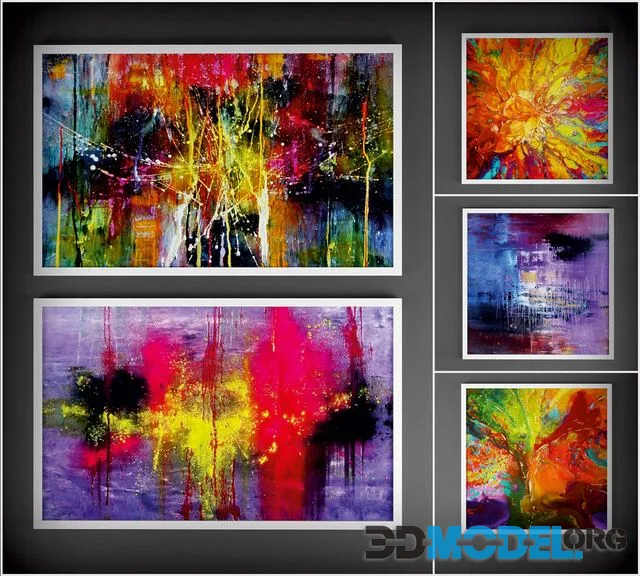 Collection of paintings Abstract 2