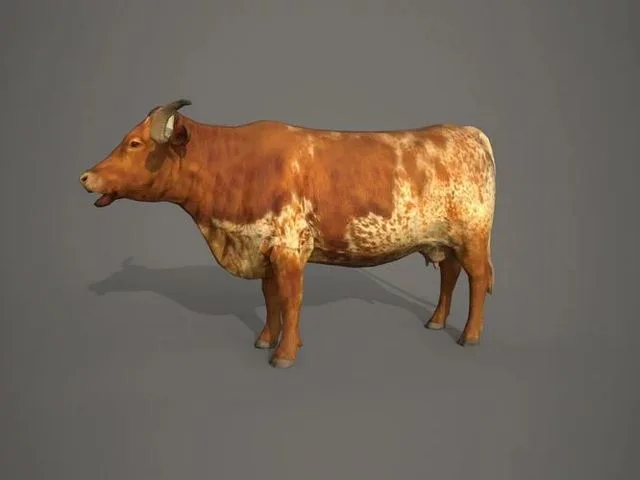 Dairy cow Low-poly (PBR)