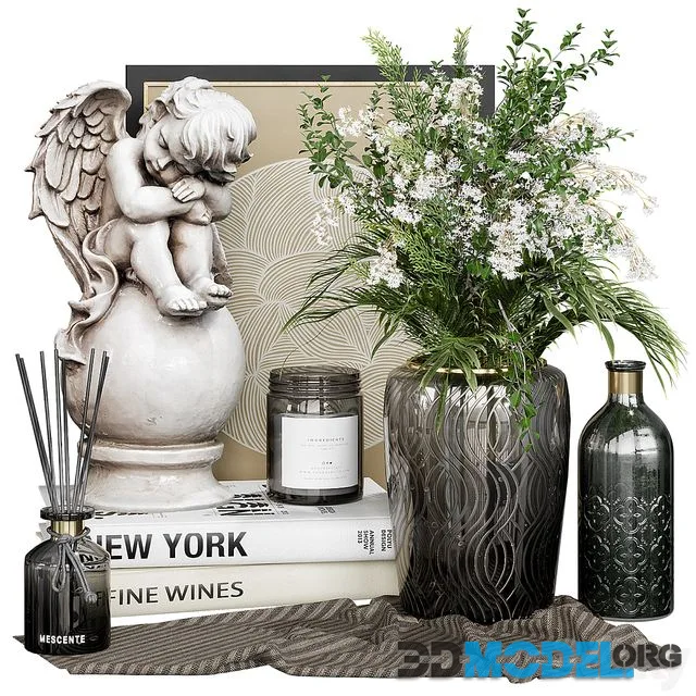 Decorative set 17 with sculpture