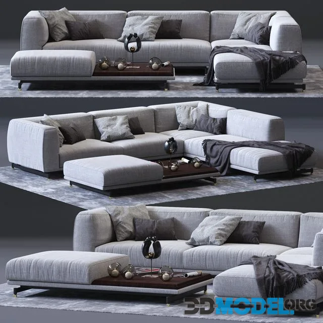 DITRE ITALIA St. Germain Corner Sofa 01