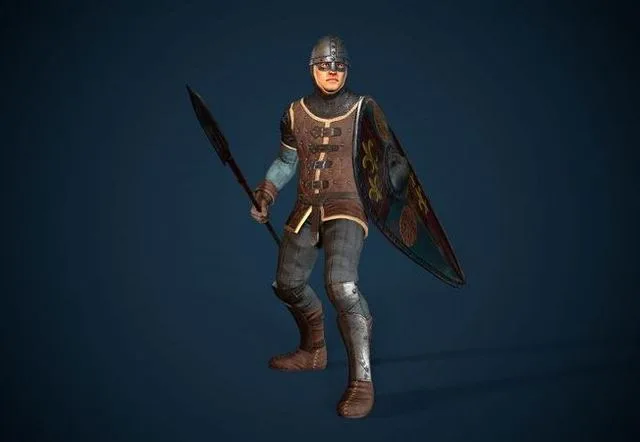 Guard knight Low-poly (PBR)