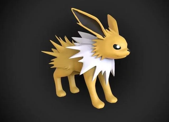 Jolteon HD Base mesh pokemon (PBR)