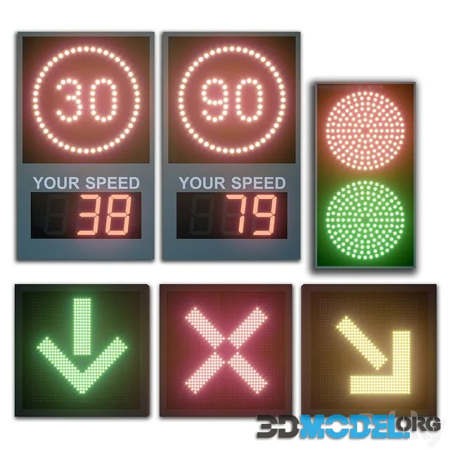 LED display modules. Set 03