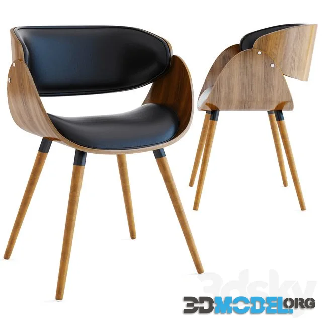 Mid Century Accent Chair by Corvus