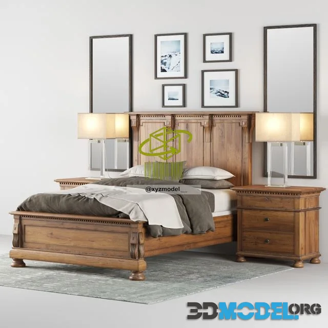 Restoration Hardware ST.JAMES PANEL BED