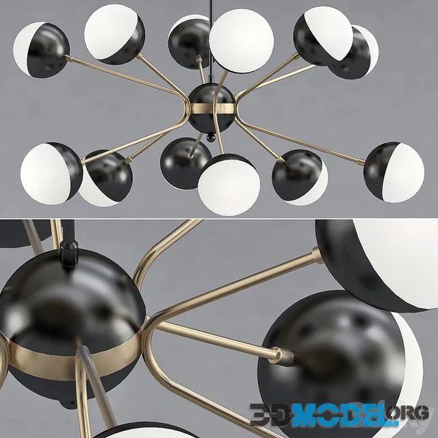 Rewire Custom Orb Chandelier in 1950