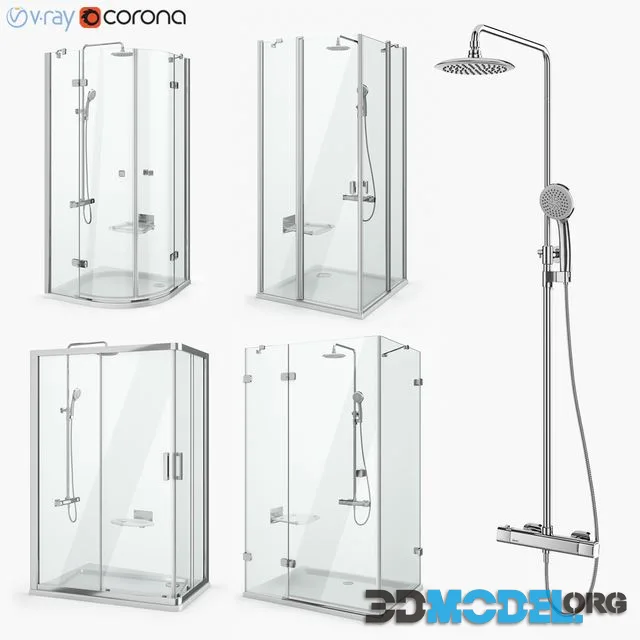 Set of shower cabins Ravak set 18