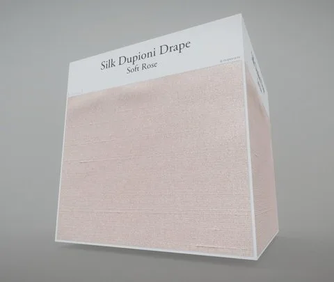 Silk Dupioni Drape (Soft Rose) (PBR)