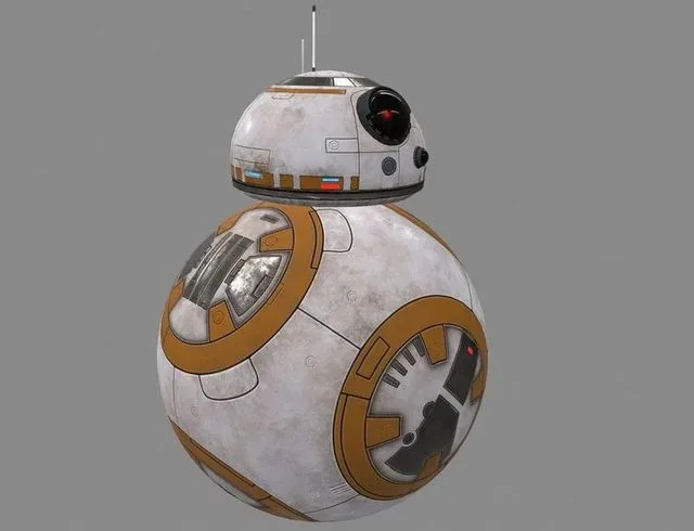 Star Wars BB-8 Robot Droid Low-poly (PBR)