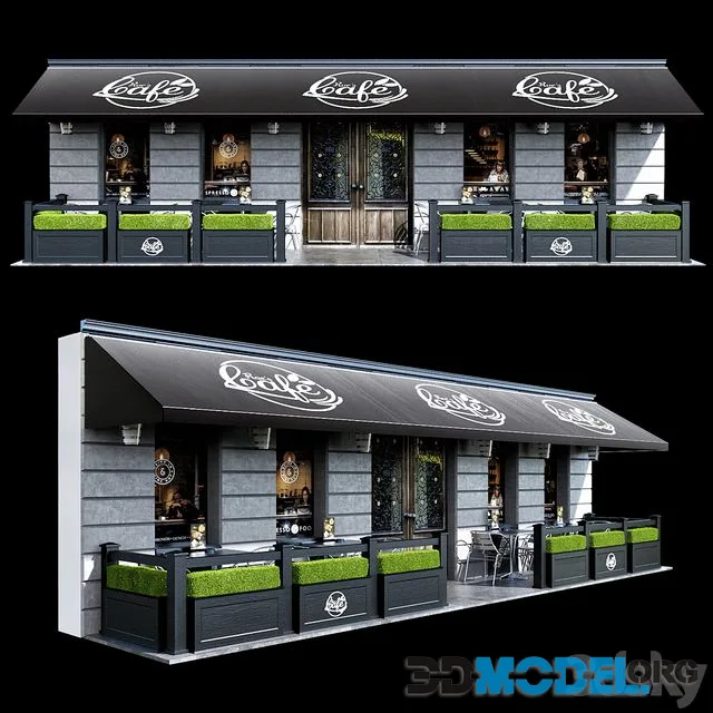 Summer cafe 10x3m