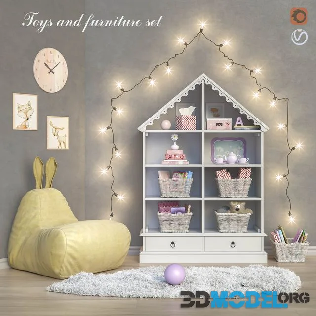 Toys and furniture set 21