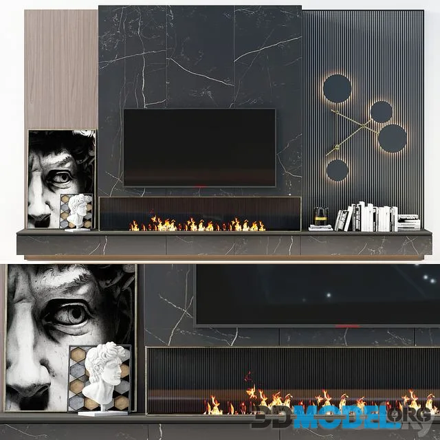 TV wall modern 56