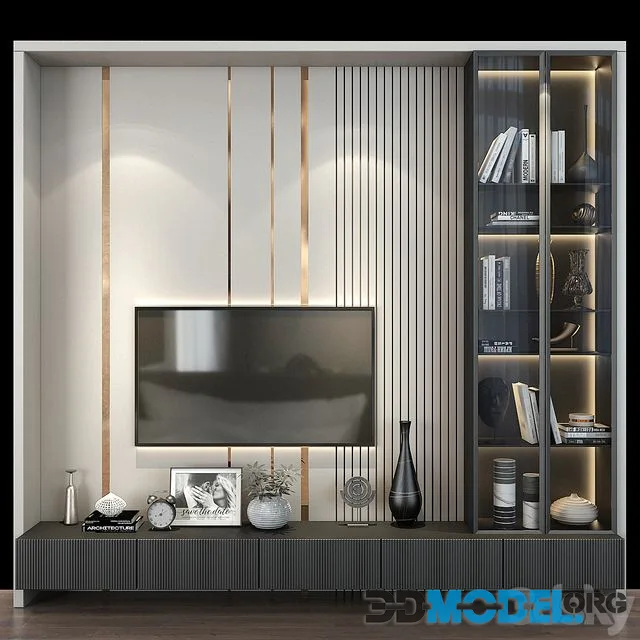 TV wall set 267