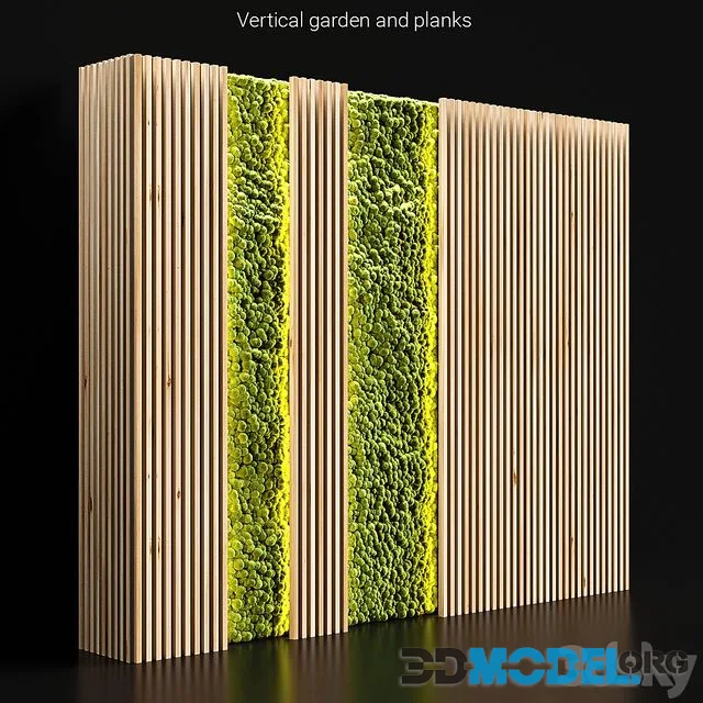 Vertical garden and planks 2