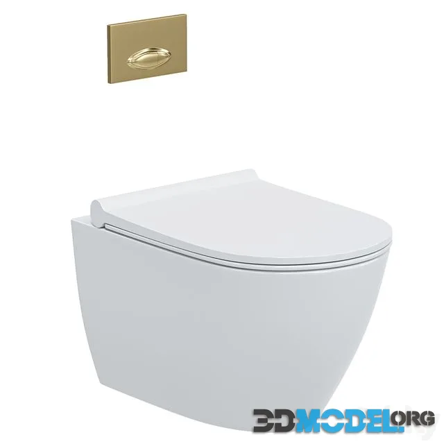 Wall hung toilet bowl BOCCHI Venezia 1295-001-0129 white, with microlift