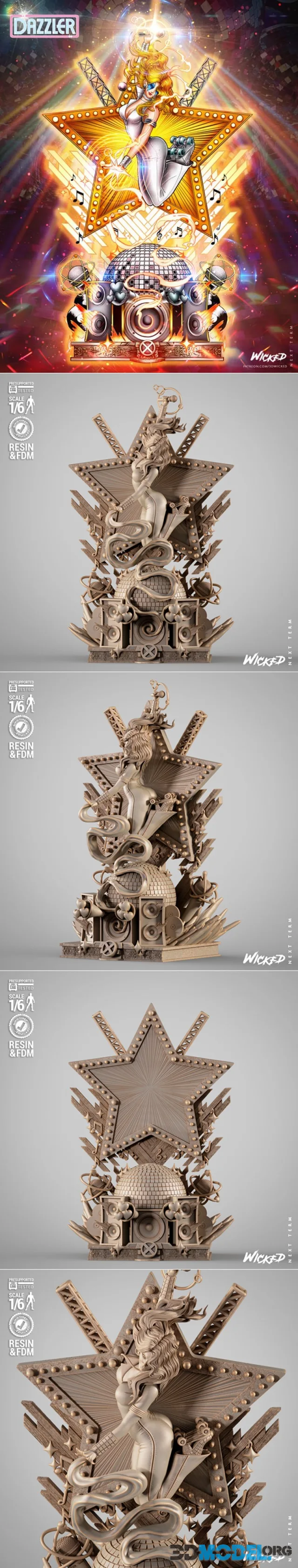 WICKED - Dazzler Sculpture – Printable
