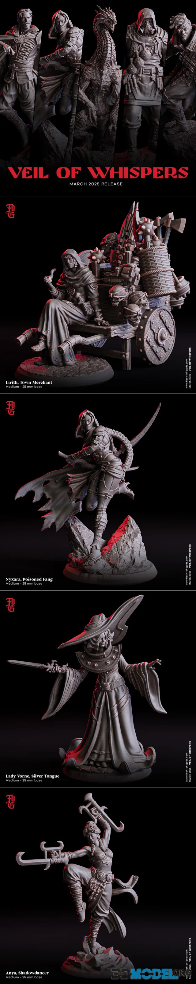Flesh Of Gods - Veil Of Whispers March 2025 – Printable