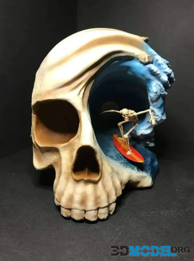 Skull Surf – Printable