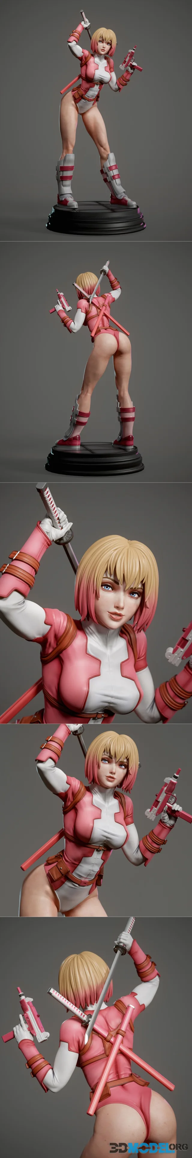 Abe3D - Gwenpool – Printable