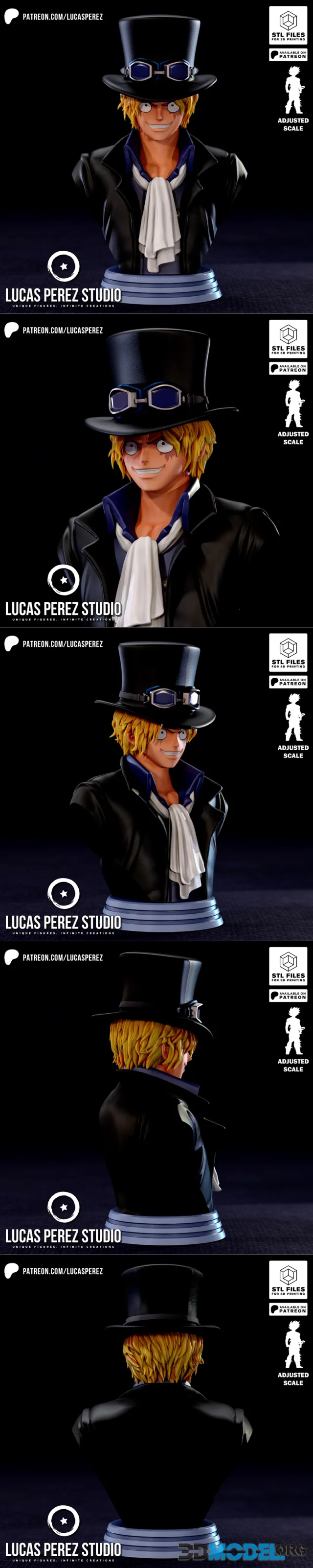 Lucas Perez Studio - Sabo Bust – Printable