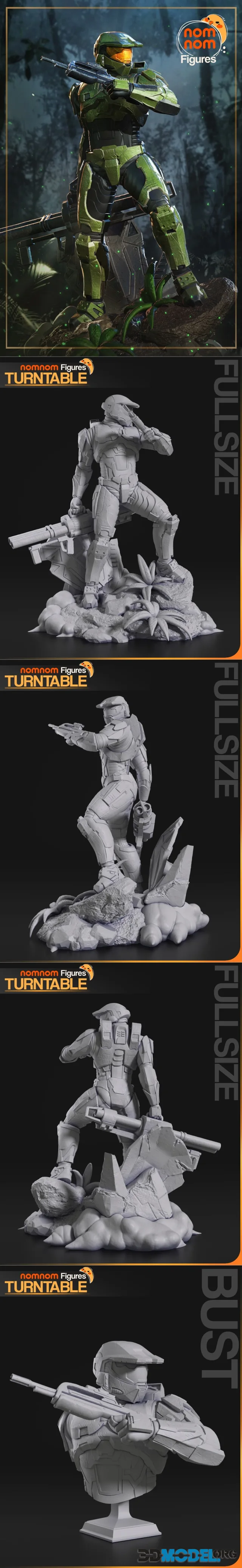 Nomnom Figures - Master Chief from HALO – Printable