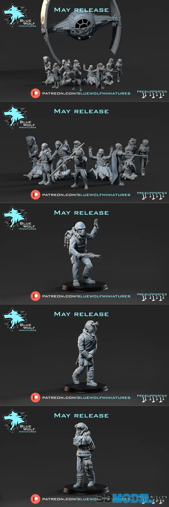 Blue Wolf Miniatures May 2024 – Printable