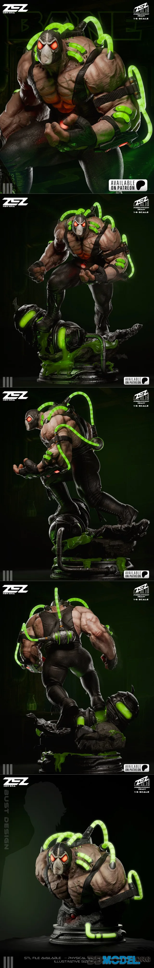 ZEZ Studio - Bane Statue and Bust – Printable