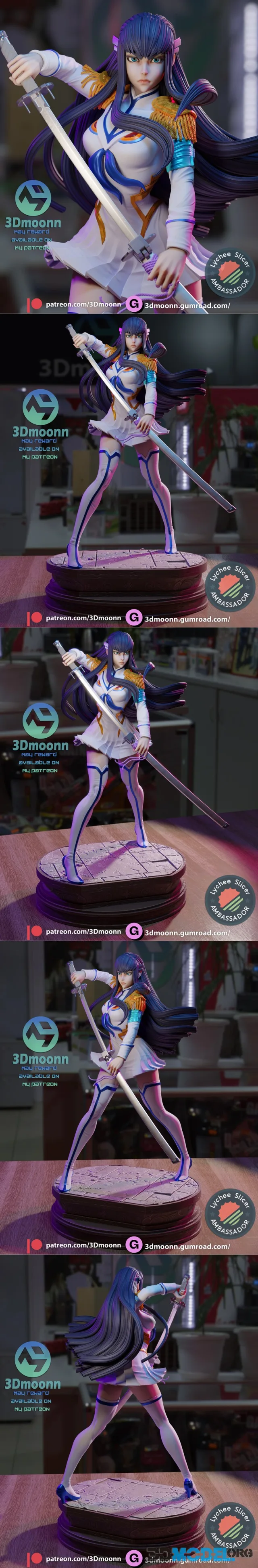 3Dmoonn - Kill La Kill - Satsuki Kiryuuin – Printable