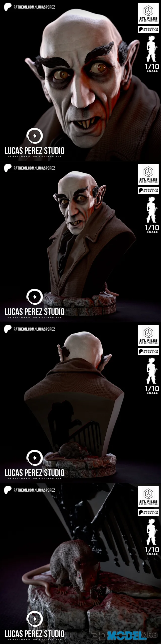 Lucas Perez Studio - Nosferatu Bust – Printable