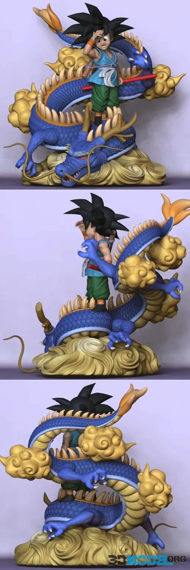Goku kid and Shenron – Printable