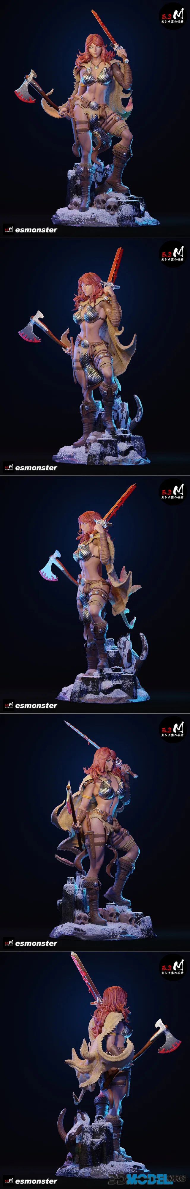 E.S Monster - Red Sonja – Printable