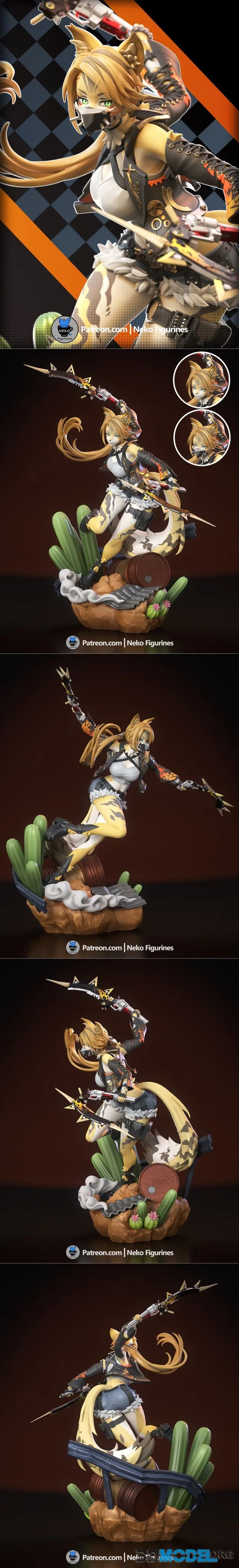 Neko Figurines - Zenless Zone Zero - Pulchra – Printable