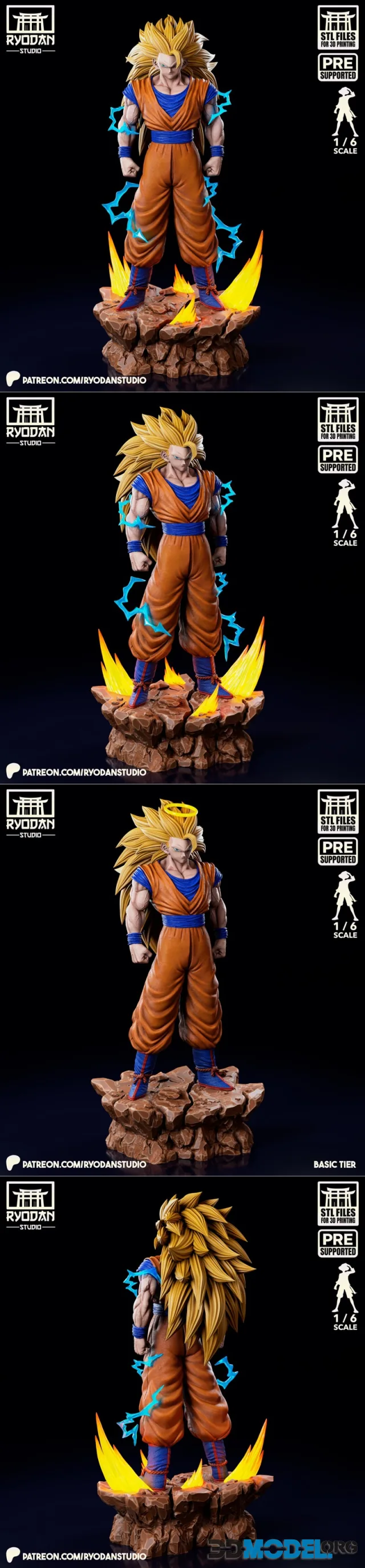 Ryodan Studio - Goku SSJ3 - Dragon Ball – Printable