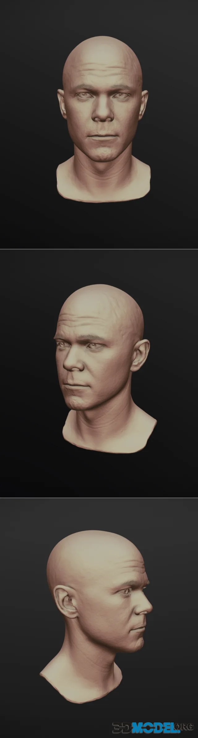 Realistic Male Head Sculpt 01 – Printable