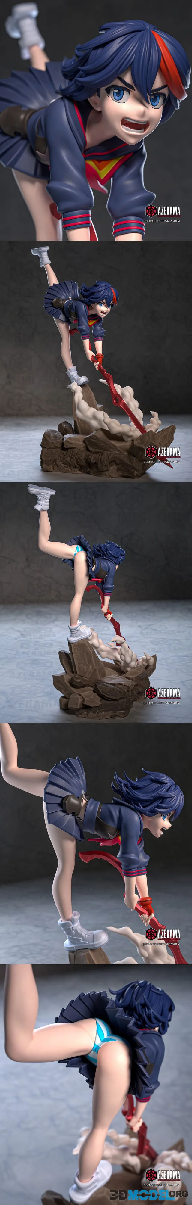 Azerama - Kill La Kill - Ryuko Matoi – Printable